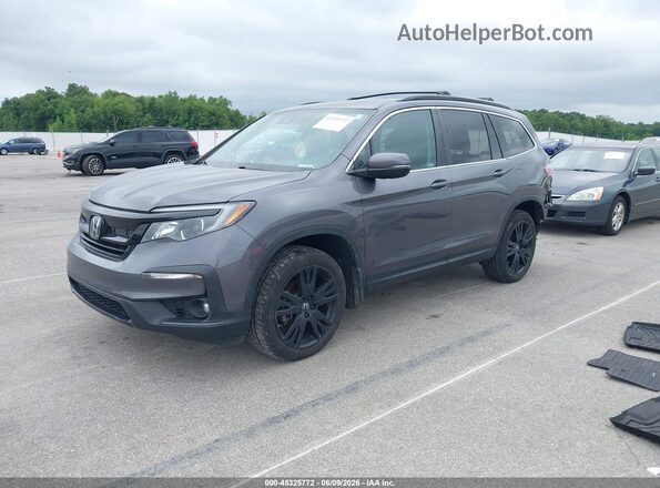 5FNYF6H20NB026844 2022 HONDA PILOT Серый Передняя левая четверть