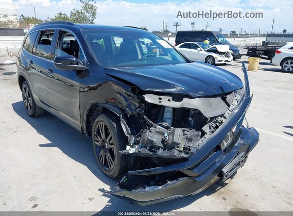 5FNYF6H20NB083755 2022 HONDA PILOT Black Widok z przodu