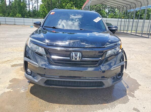 5FNYF6H21MB073444 2021 HONDA PILOT Black Front view