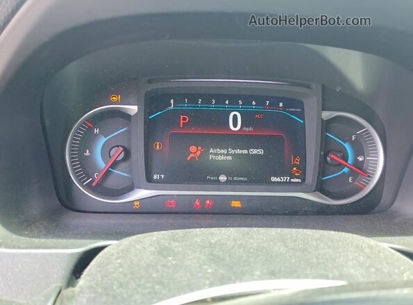 5FNYF6H21MB073444 2021 HONDA PILOT Black Instrument cluster view