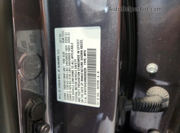 5FNYF6H24MB009205 2021 HONDA PILOT Gray Widok komory silnika
