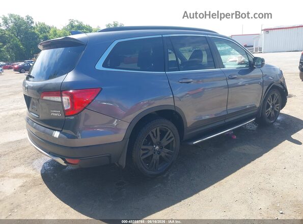 5FNYF6H24MB064317 2021 HONDA PILOT Gray Trasero derecho