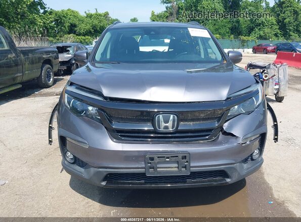 5FNYF6H26MB021310 2021 HONDA PILOT Gray უკანა სალონის ხედი