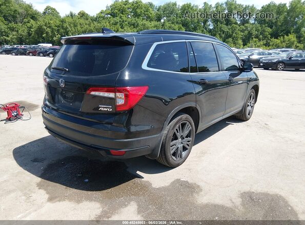 5FNYF6H26MB044442 2021 HONDA PILOT Черный Задняя правая четверть