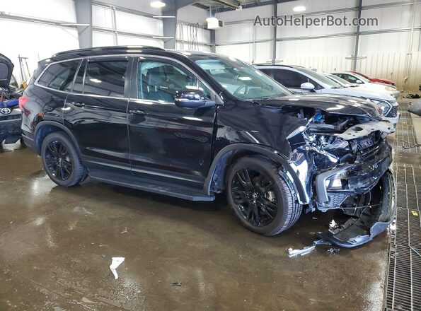 5FNYF6H26NB091875 2022 HONDA PILOT Black Delantero derecho