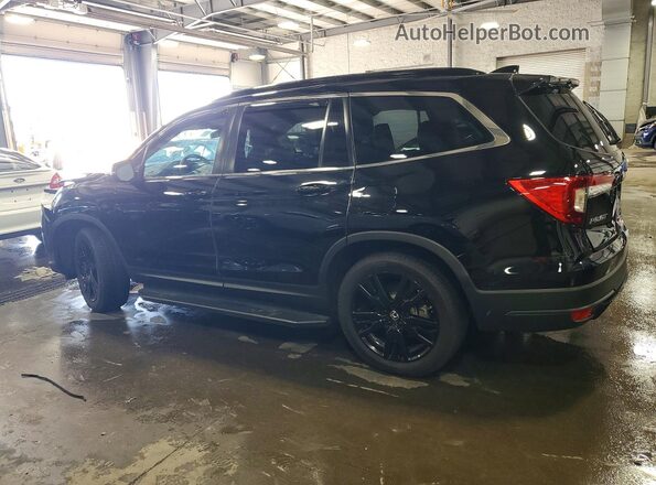 5FNYF6H26NB091875 2022 HONDA PILOT Black Trasero izquierdo