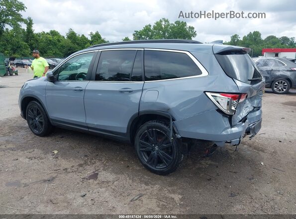 5FNYF6H28NB071935 2022 HONDA PILOT Light Blue Rear left