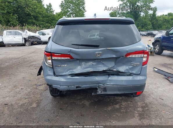 5FNYF6H28NB071935 2022 HONDA PILOT Light Blue Front view