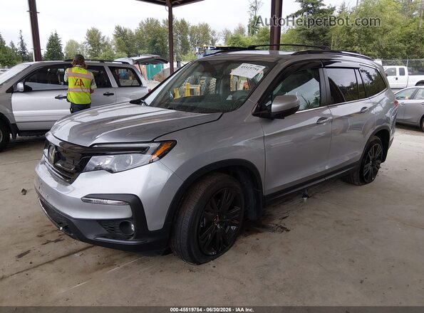 5FNYF6H29MB033919 2021 HONDA PILOT Silver Передня ліва чверть