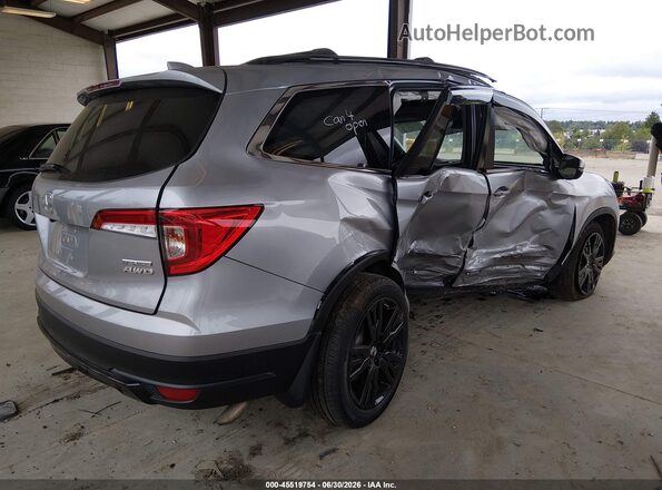 5FNYF6H29MB033919 2021 HONDA PILOT Silver Задня права чверть