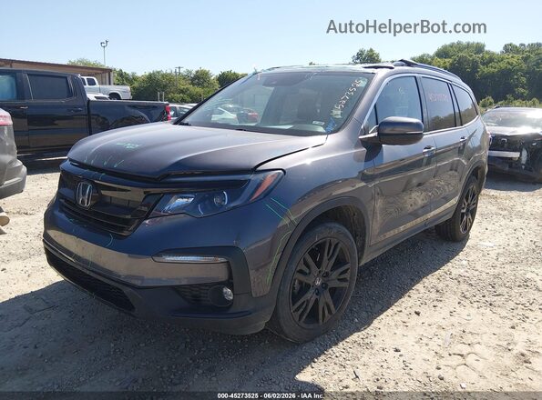 5FNYF6H29MB100955 2021 HONDA PILOT Gray Front left