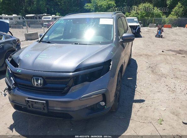 5FNYF6H2XMB041026 2021 HONDA PILOT Gray წინა მარცხენა ხედი სამი მეოთხედიდან