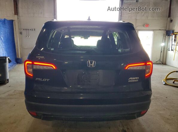 5FNYF6H2XNB068227 2022 HONDA PILOT Black უკანა ხედი