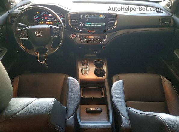 5FNYF6H2XNB068227 2022 HONDA PILOT Black წინა პანელის ხედი