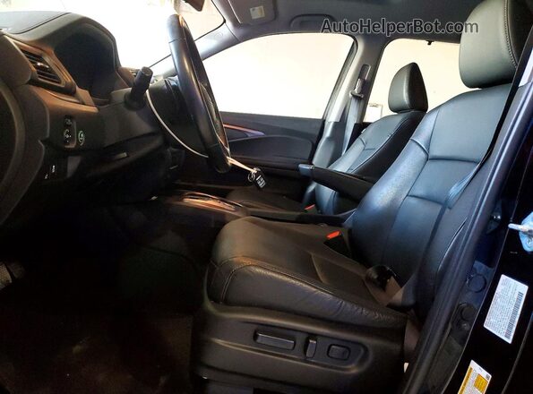 5FNYF6H2XNB068227 2022 HONDA PILOT Black წინა სალონის ხედი