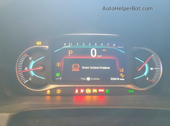 5FNYF6H2XNB068227 2022 HONDA PILOT Black ხელსაწყოთა პანელის ხედი