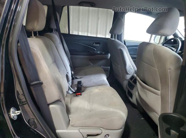 5FNYF6H31LB045232 2020 HONDA PILOT Black Widok wnętrza z tyłu