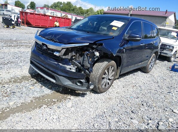 5FNYF6H32KB054519 2019 HONDA PILOT Blue Front left