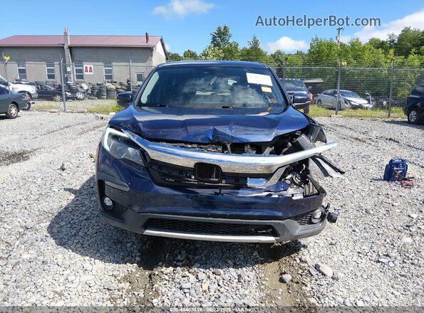 5FNYF6H32KB054519 2019 HONDA PILOT Blue Front view