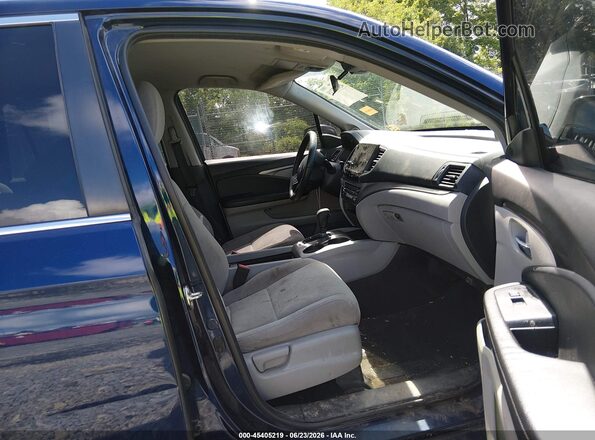 5FNYF6H32KB054519 2019 HONDA PILOT Blue Front interior view