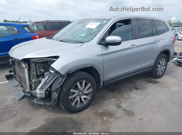 5FNYF6H32MB025993 2021 HONDA PILOT Silver Առջևի ձախ երեք քառորդ տեսարան