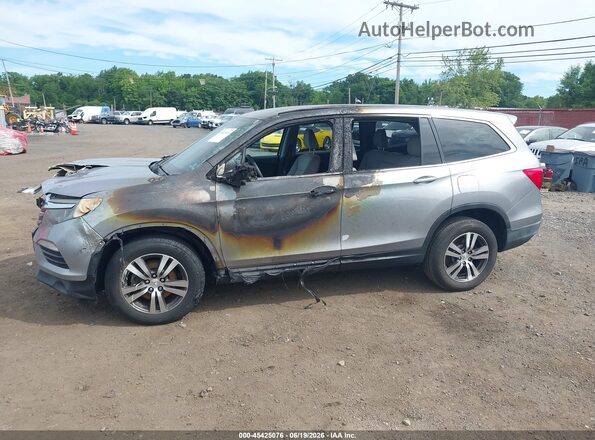5FNYF6H33GB058585 2016 HONDA PILOT Gray Front view