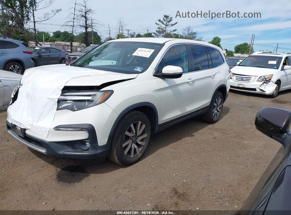 5FNYF6H33KB062757 2019 HONDA PILOT Белый Передняя левая четверть