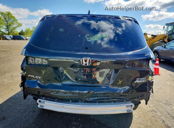 5FNYF6H33NB047308 2022 HONDA PILOT Black Вид ззаду
