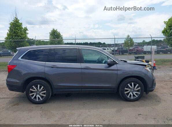 5FNYF6H34KB020050 2019 HONDA PILOT Gray უკანა სალონის ხედი