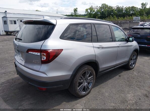 5FNYF6H34NB067017 2022 HONDA PILOT Silver Հետևի աջ