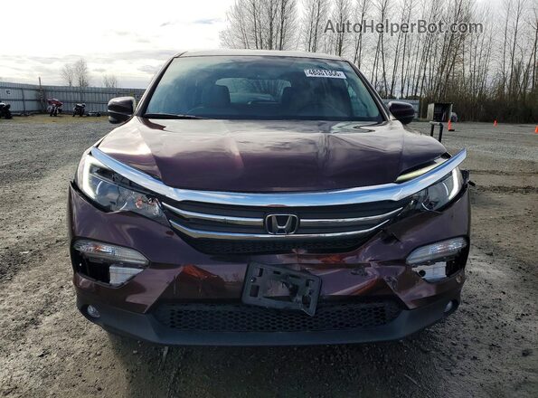 5FNYF6H35HB079620 2017 HONDA PILOT Burgundy 