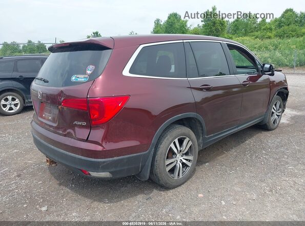 5FNYF6H35JB057767 2018 HONDA PILOT Red უკანა მარჯვენა