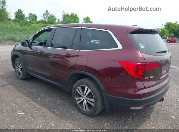 5FNYF6H35JB057767 2018 HONDA PILOT Red უკანა მარცხენა