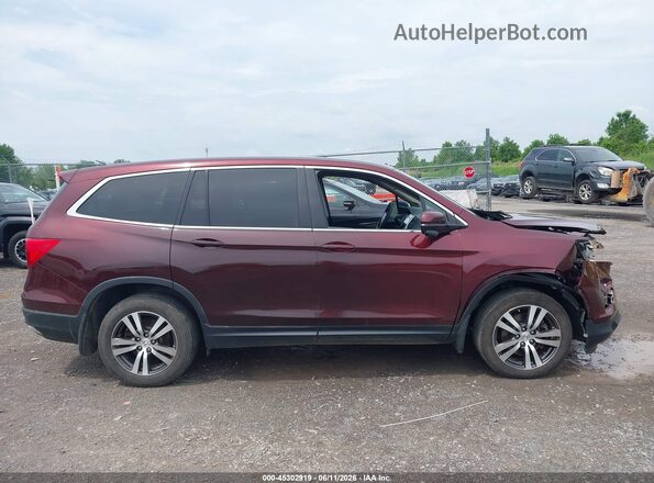 5FNYF6H35JB057767 2018 HONDA PILOT Red უკანა სალონის ხედი
