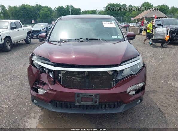 5FNYF6H35JB057767 2018 HONDA PILOT Red ხელსაწყოთა პანელის ხედი