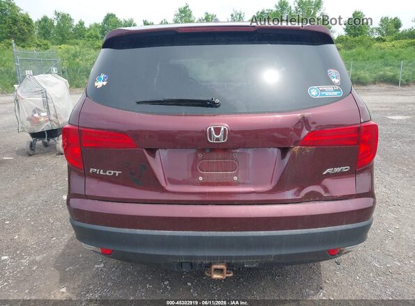 5FNYF6H35JB057767 2018 HONDA PILOT Red 