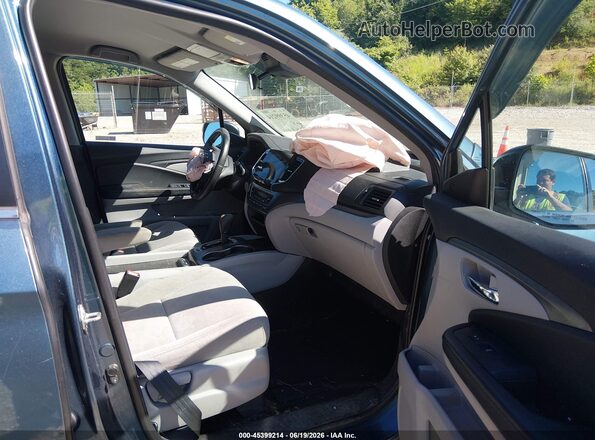 5FNYF6H35KB046866 2019 HONDA PILOT Blue Vista interior delantera