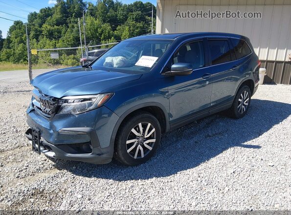 5FNYF6H35KB046866 2019 HONDA PILOT Blue Vista tres cuartos delantera izquierda
