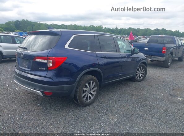 5FNYF6H35KB098515 2019 HONDA PILOT Blue Trasero derecho