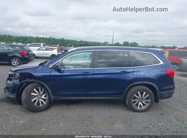 5FNYF6H35KB098515 2019 HONDA PILOT Blue Vista interior de 360 grados