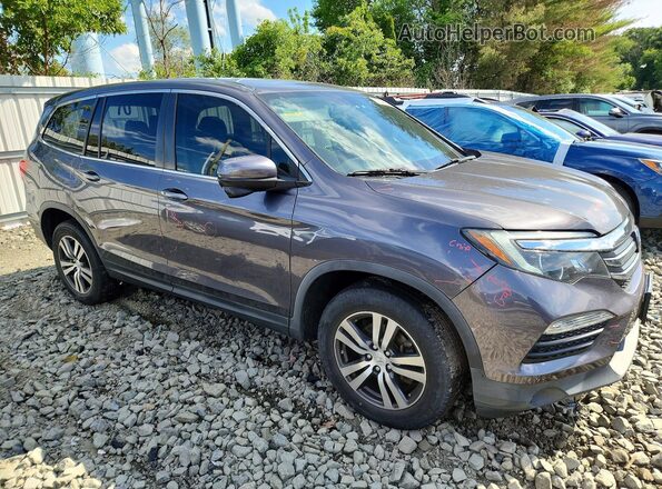 5FNYF6H38HB017371 2017 HONDA PILOT Gray 