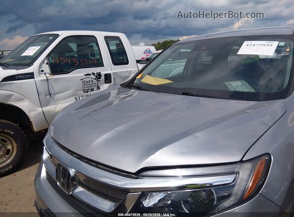 5FNYF6H38KB098878 2019 HONDA PILOT Gray Front view