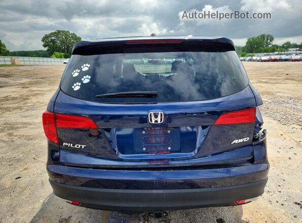 5FNYF6H39JB051972 2018 HONDA PILOT Blue Հետևի տեսք