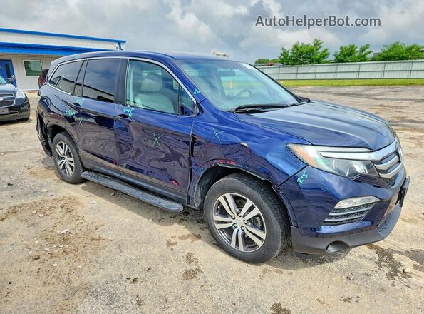 5FNYF6H39JB051972 2018 HONDA PILOT Blue Առջևի աջ