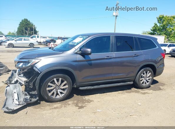 5FNYF6H39MB014618 2021 HONDA PILOT Gray Widok wnętrza 360 stopni
