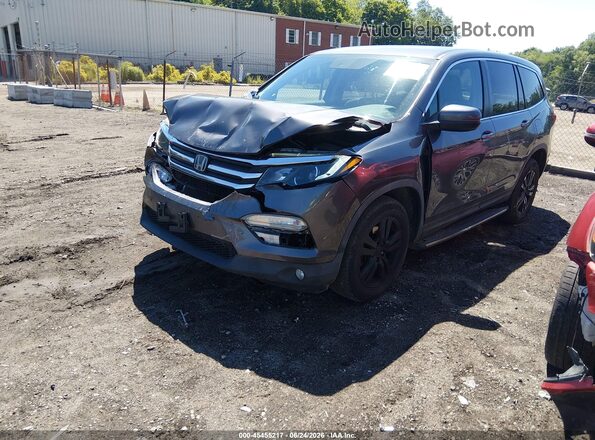 5FNYF6H48HB030999 2017 HONDA PILOT Gray წინა მარცხენა ხედი სამი მეოთხედიდან