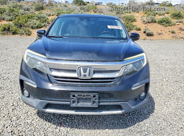 5FNYF6H48KB007567 2019 HONDA PILOT Black Front view