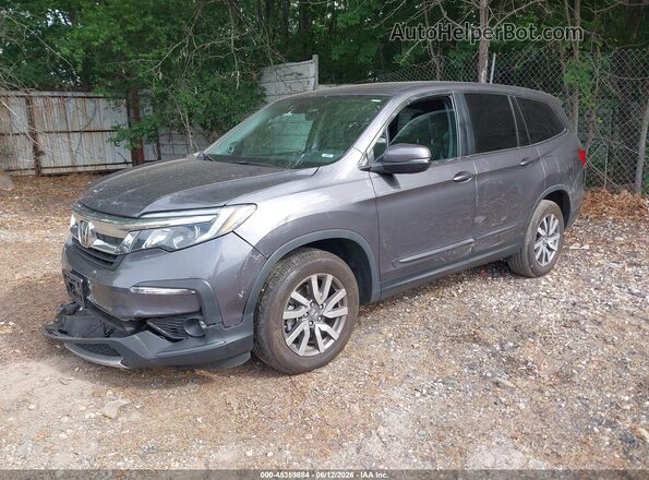5FNYF6H48KB024594 2019 HONDA PILOT Gray წინა მარცხენა ხედი სამი მეოთხედიდან