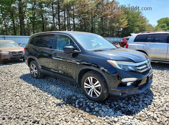 5FNYF6H4XJB047633 2018 HONDA PILOT Black Передня права чверть