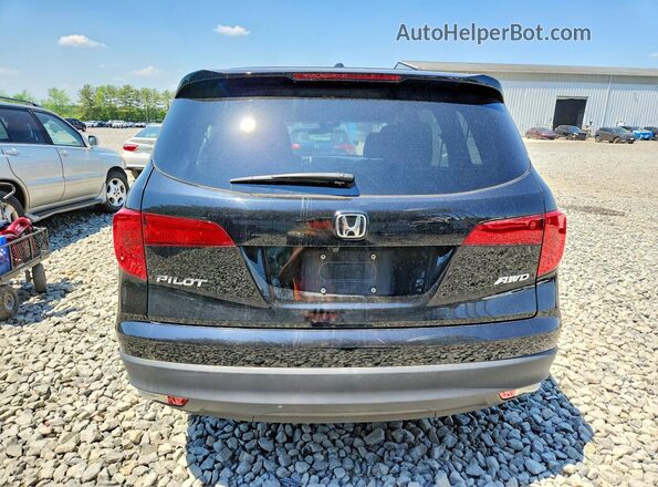 5FNYF6H4XJB047633 2018 HONDA PILOT Black Вид ззаду